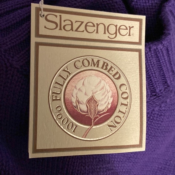 Nwt women’s size medium Slazenger purple sweater p5 - Picture 5 of 6